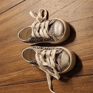 Silver Michael Kors toddler shoes